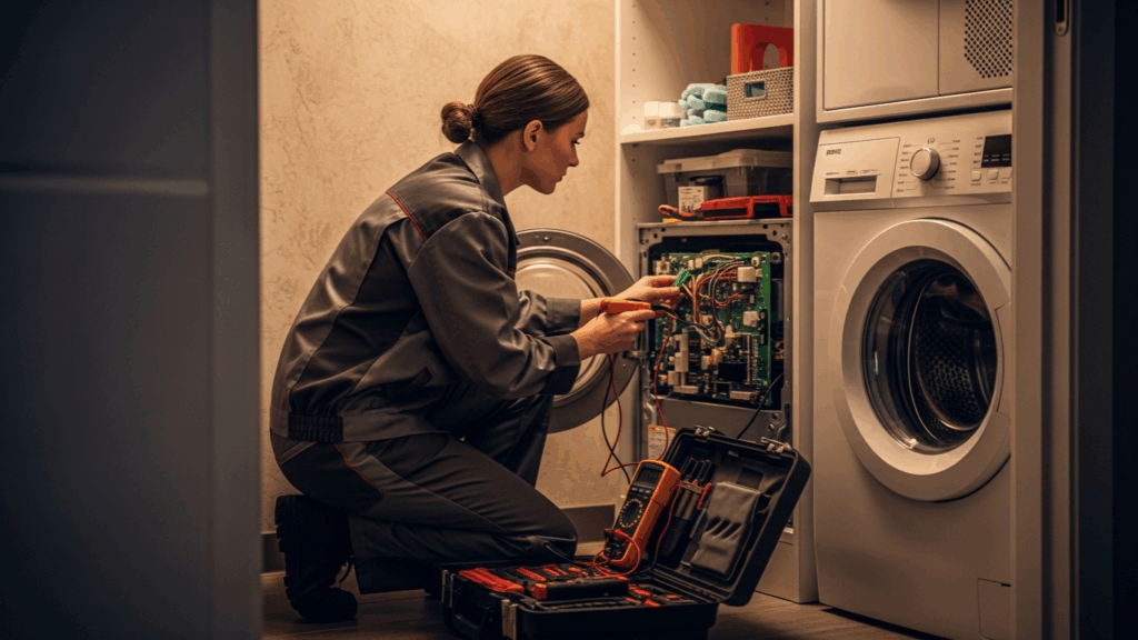 What brands of washer dryers do you repair in Dubai?